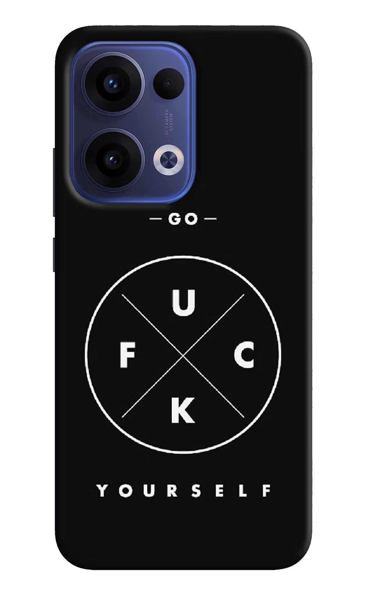 Go Fuck Yourself Oppo Reno13 5G Hard Case Back Cover by Casekaro