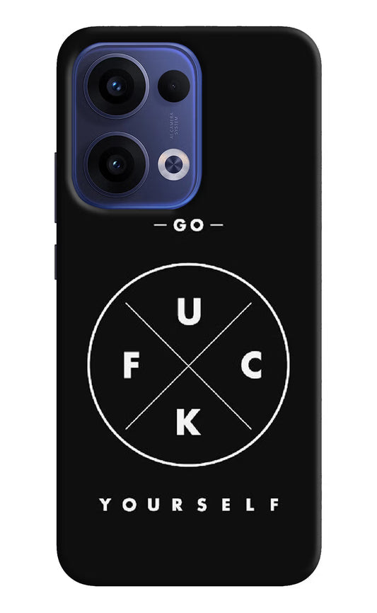 Go Fuck Yourself Oppo Reno13 5G Hard Case Back Cover by Casekaro