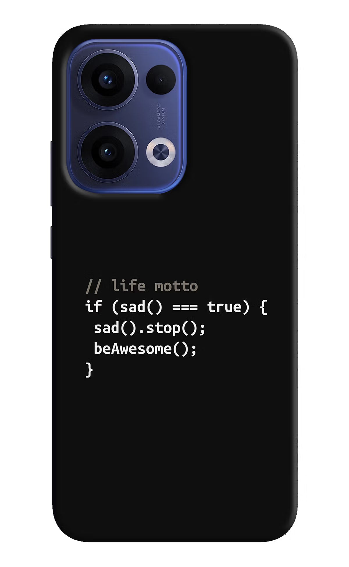 Life Motto Code Oppo Reno13 5G Hard Case Back Cover by Casekaro