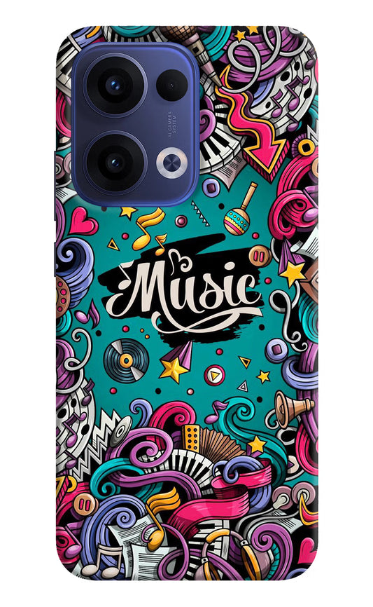 Music Graffiti Oppo Reno13 5G Hard Case Back Cover by Casekaro
