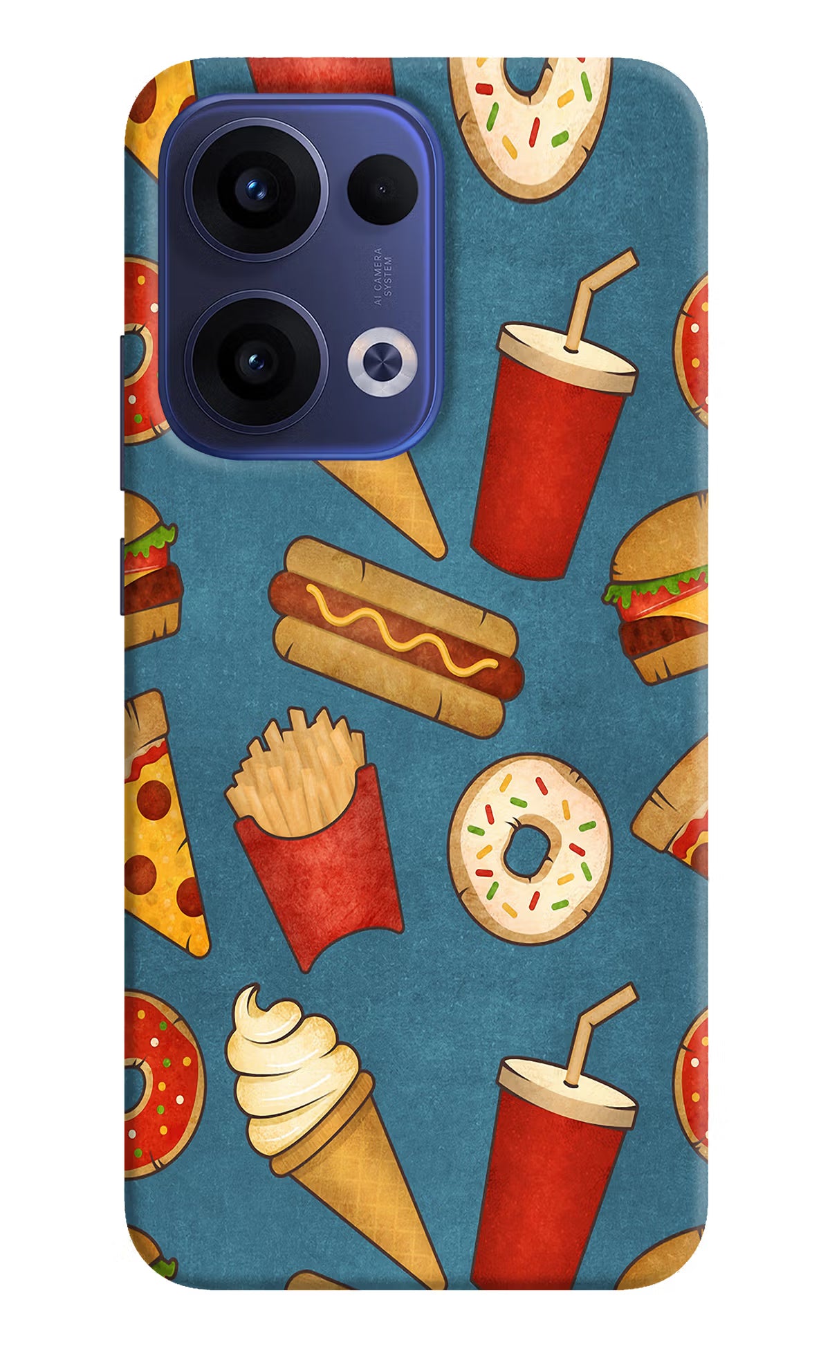 Foodie Oppo Reno13 5G Hard Case Back Cover by Casekaro