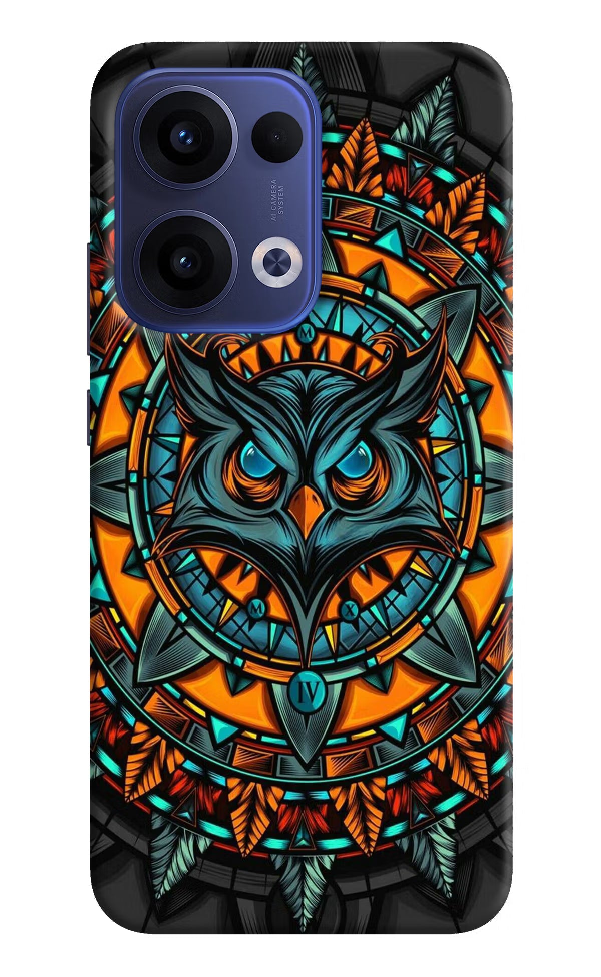 Angry Owl Art Oppo Reno13 5G Hard Case Back Cover by Casekaro