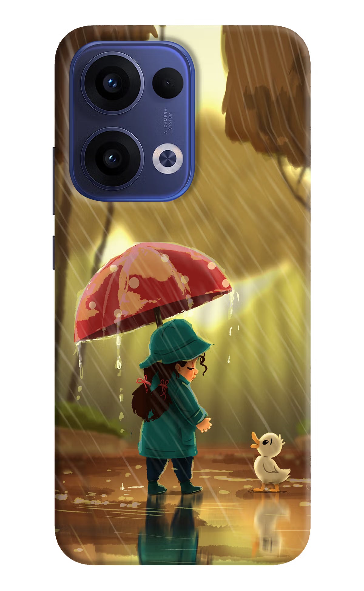 Rainy Day Oppo Reno13 5G Hard Case Back Cover by Casekaro