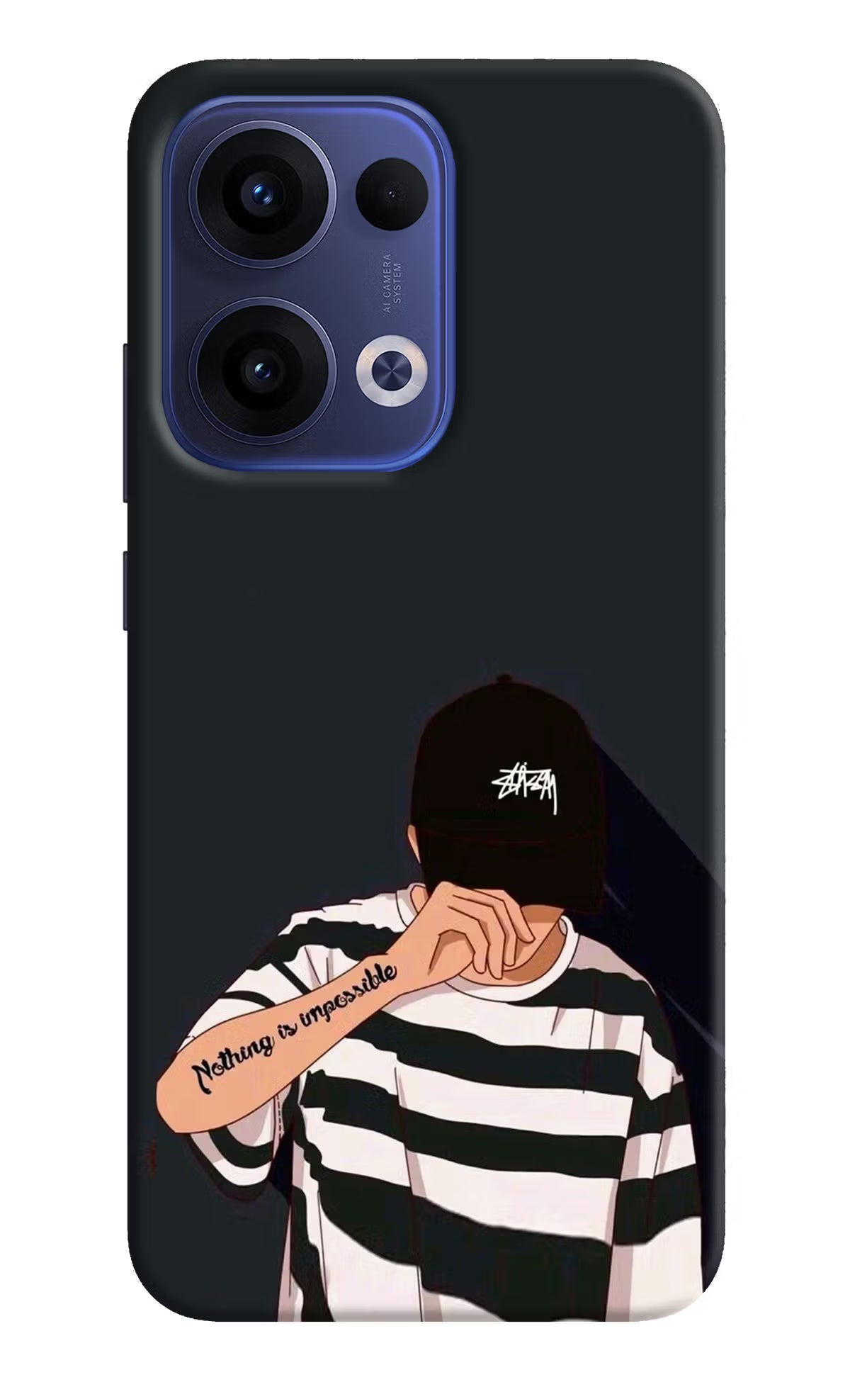 Aesthetic Boy Oppo Reno13 5G Hard Case Back Cover by Casekaro