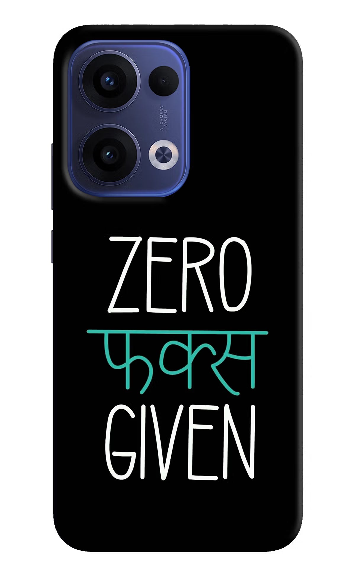 Zero Fucks Given Oppo Reno13 5G Hard Case Back Cover by Casekaro