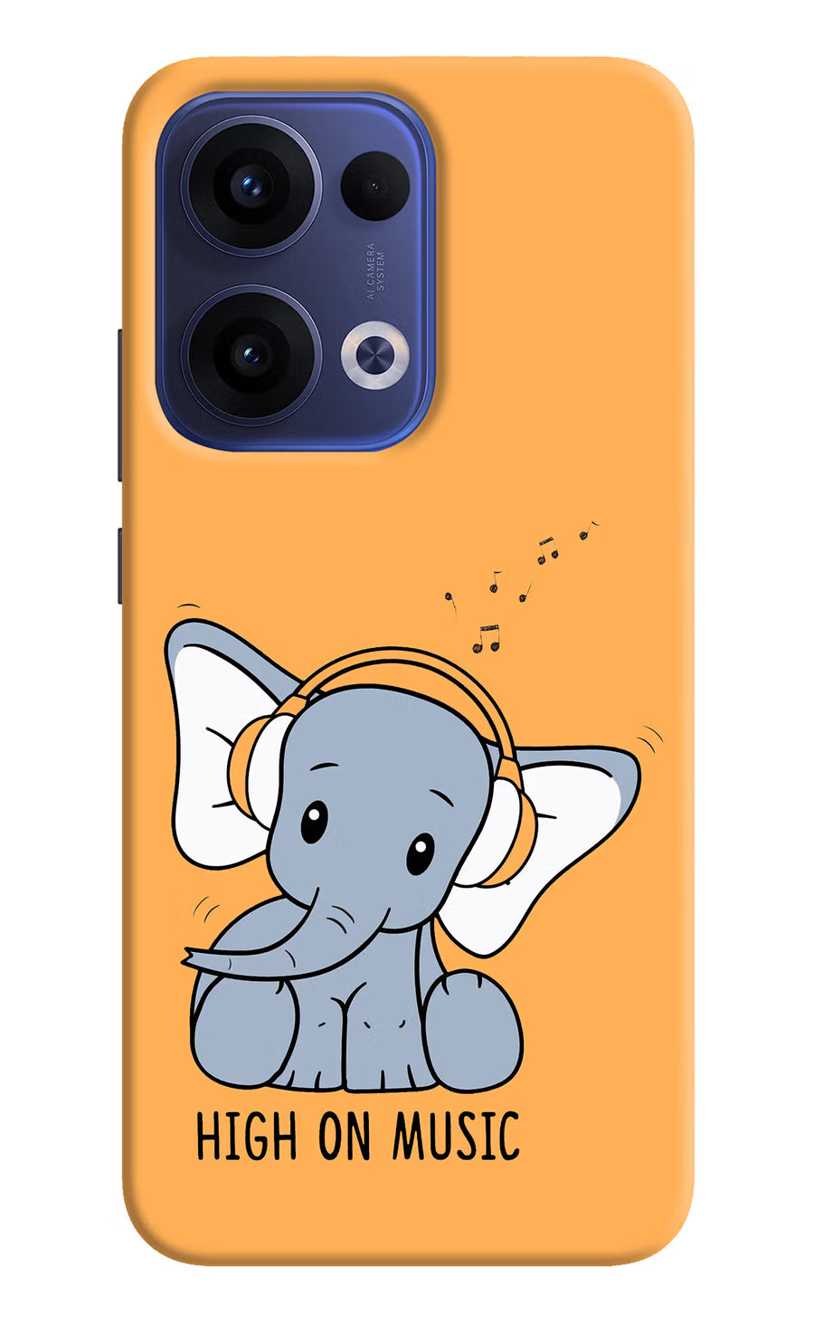 High On Music Oppo Reno13 5G Back Cover, Hard case