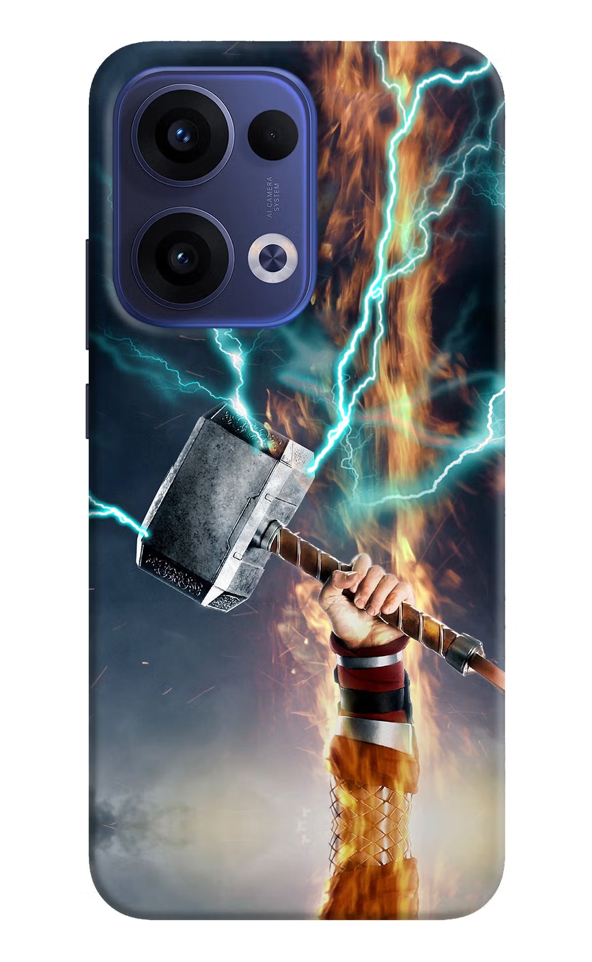Thor Hammer Mjolnir Oppo Reno13 5G Hard Case Back Cover by Casekaro