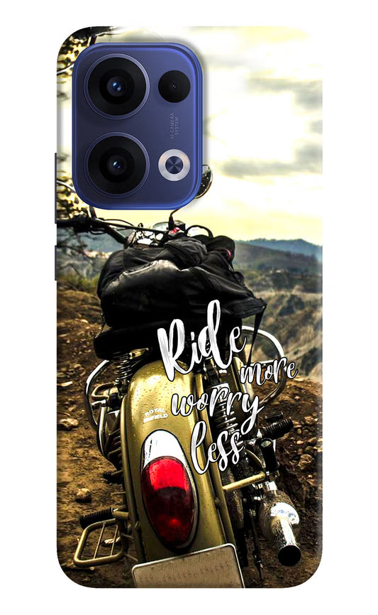 Ride More Worry Less Oppo Reno13 5G Hard Case Back Cover by Casekaro