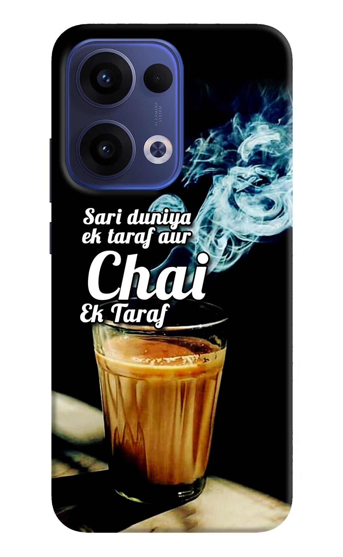Chai Ek Taraf Quote Oppo Reno13 5G Hard Case Back Cover by Casekaro