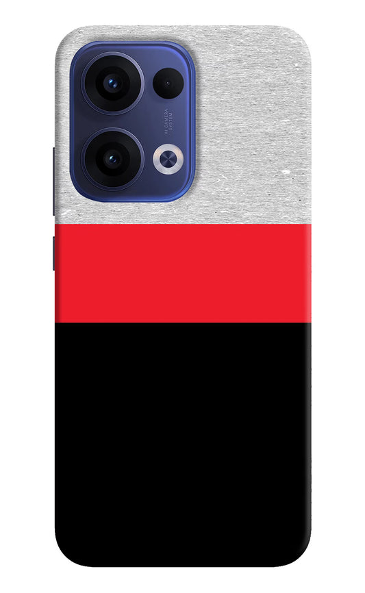 Tri Color Pattern Oppo Reno13 5G Hard Case Back Cover by Casekaro