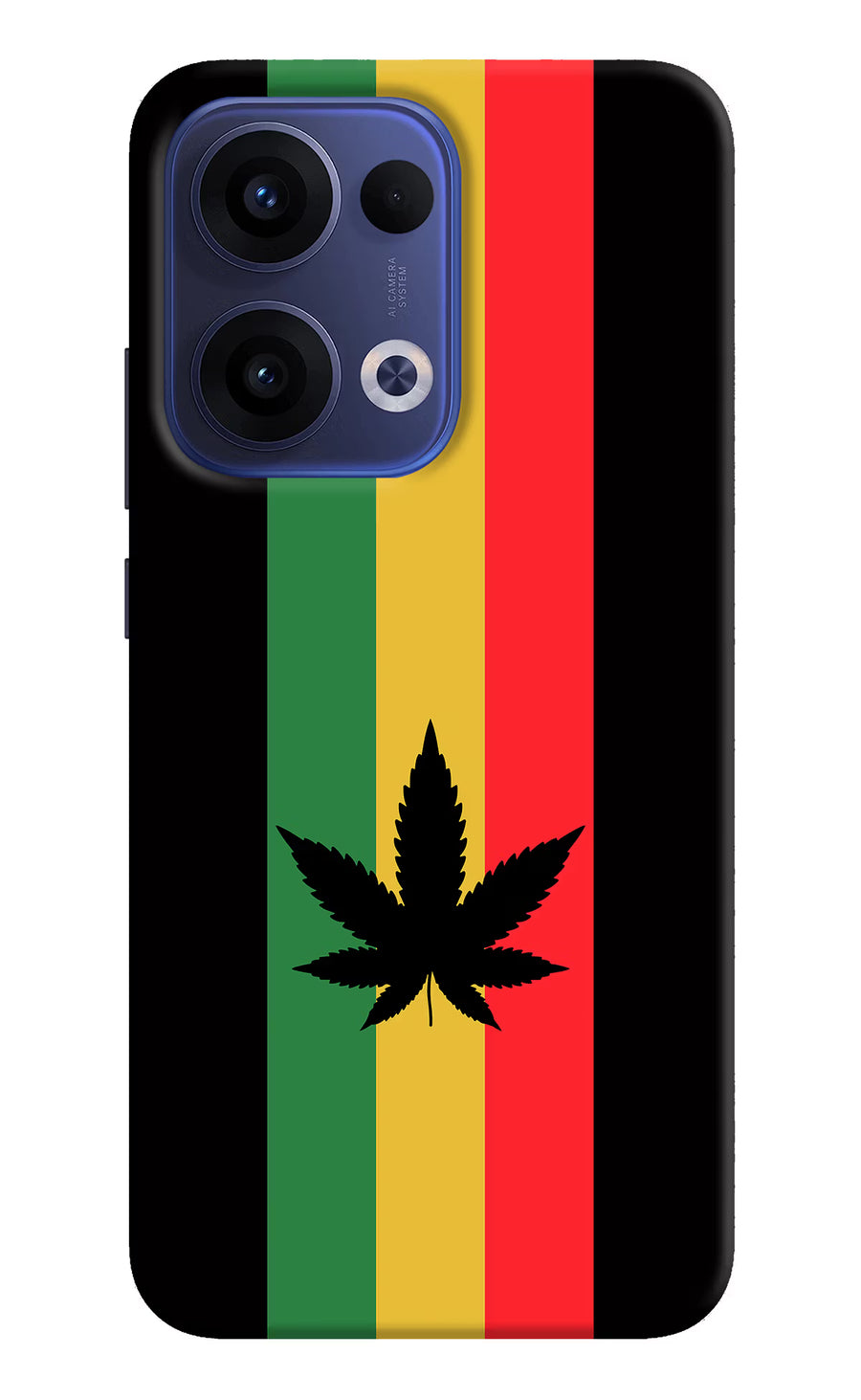 Weed Flag Oppo Reno13 5G Back Cover, Hard case