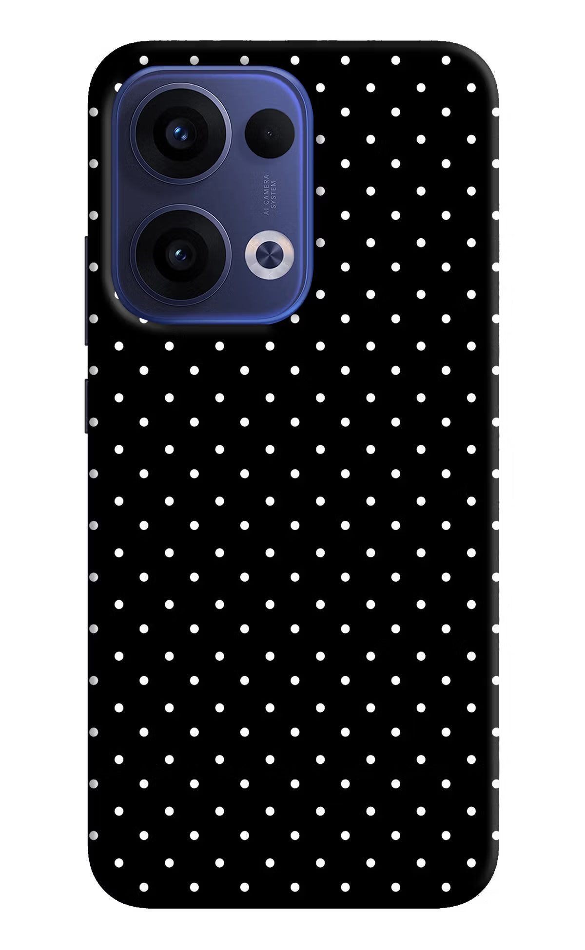 White Dots Oppo Reno13 5G Hard Case Back Cover by Casekaro