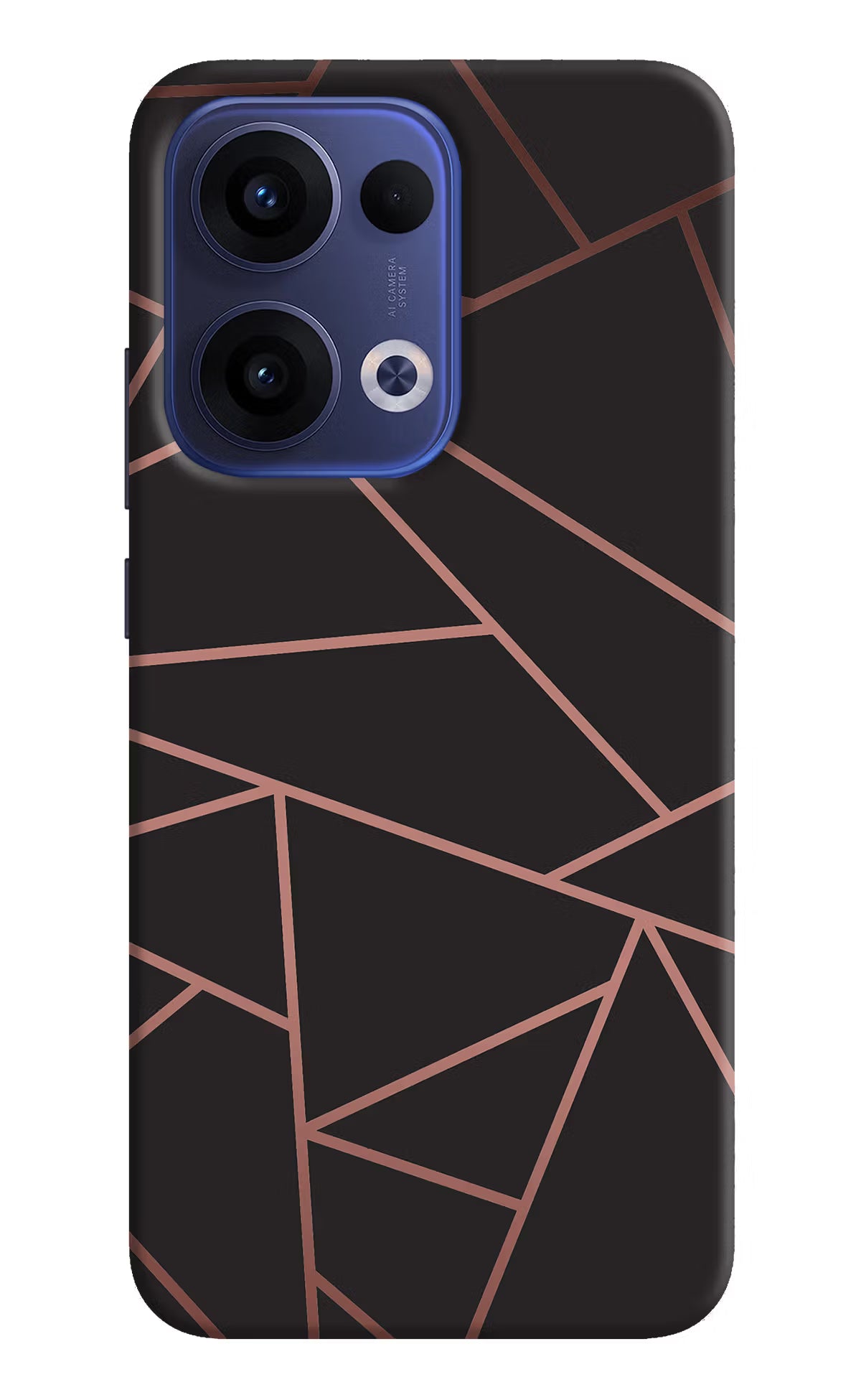 Geometric Pattern Oppo Reno13 5G Hard Case Back Cover by Casekaro