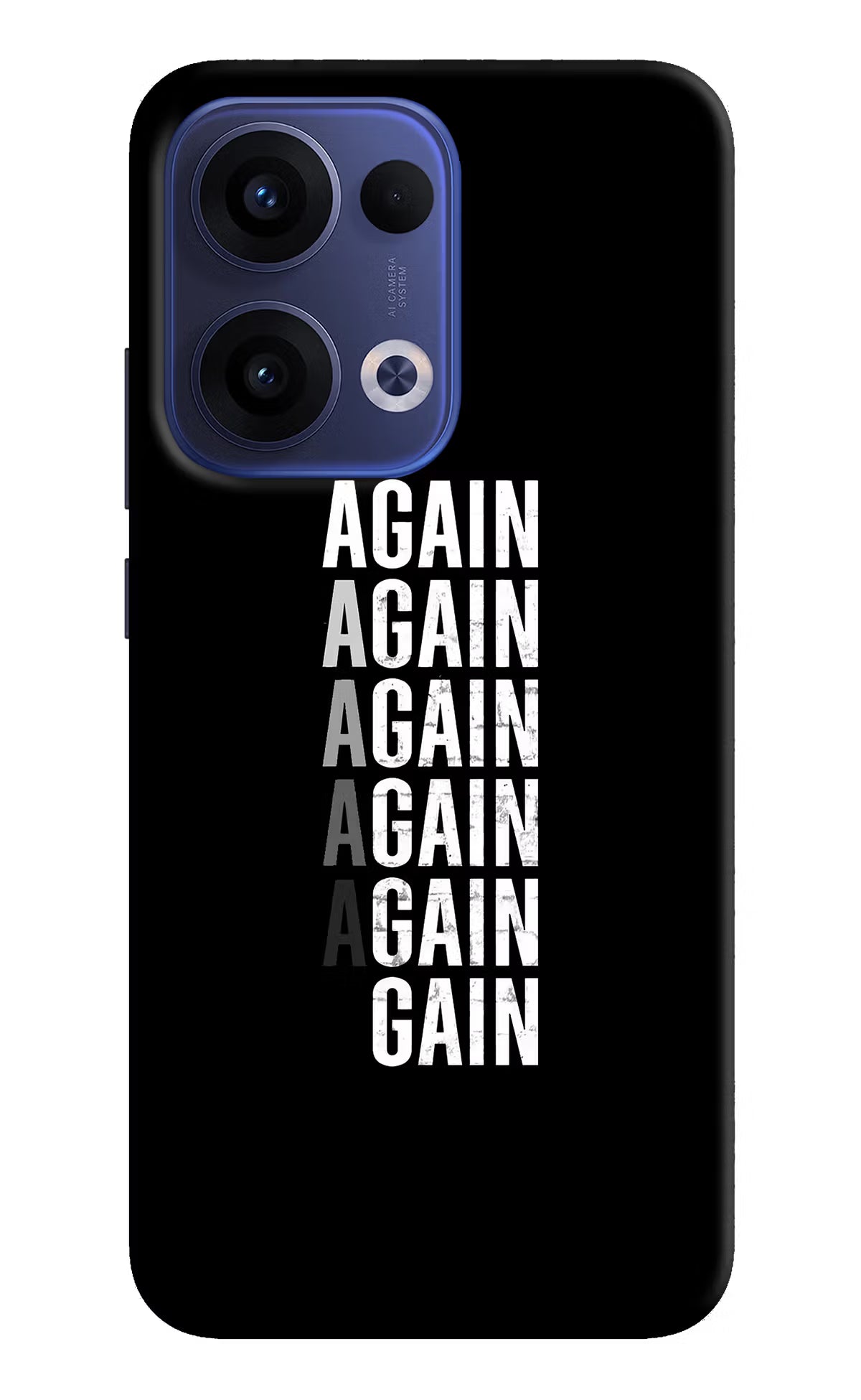Again Again Gain Oppo Reno13 5G Hard Case Back Cover by Casekaro