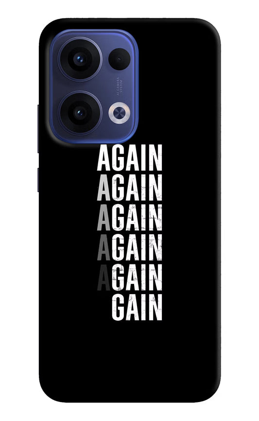 Again Again Gain Oppo Reno13 5G Hard Case Back Cover by Casekaro