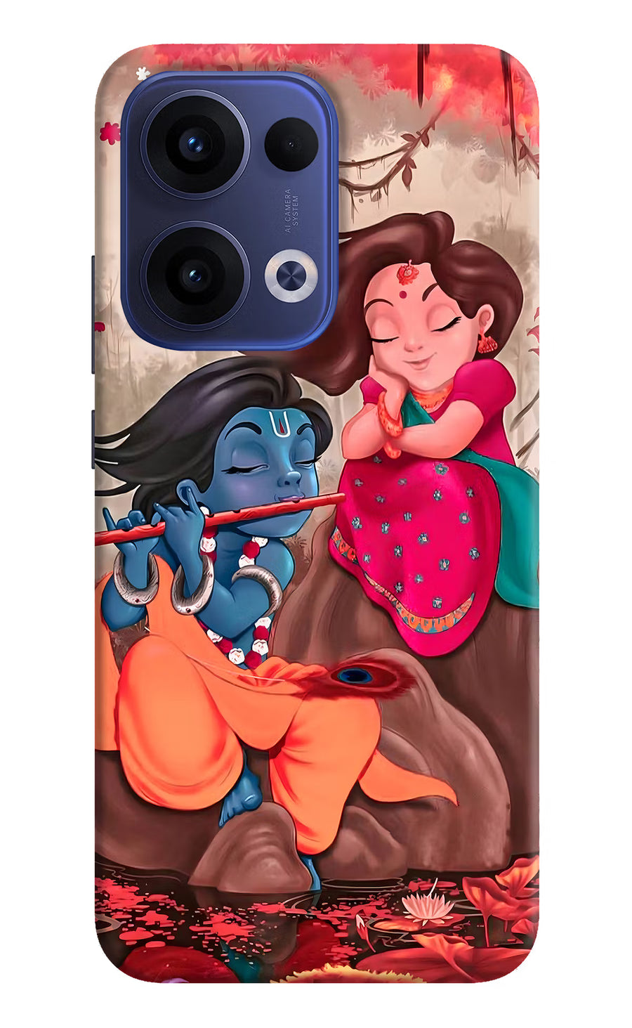 Radhe Krishna Oppo Reno13 5G Back Cover, Hard case