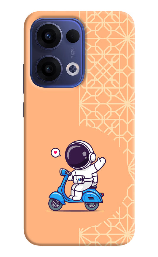 Cute Astronaut Riding Oppo Reno13 5G Hard Case Back Cover by Casekaro