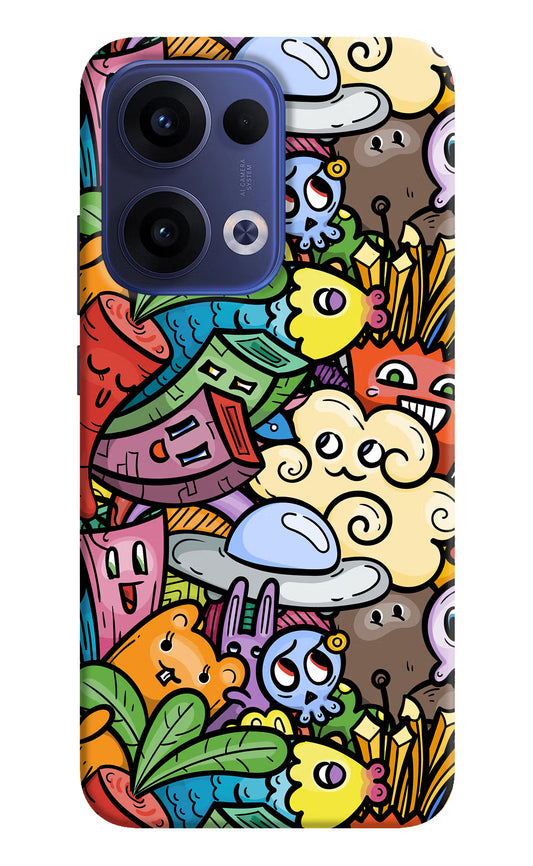 Veggie Doodle Oppo Reno13 5G Hard Case Back Cover by Casekaro