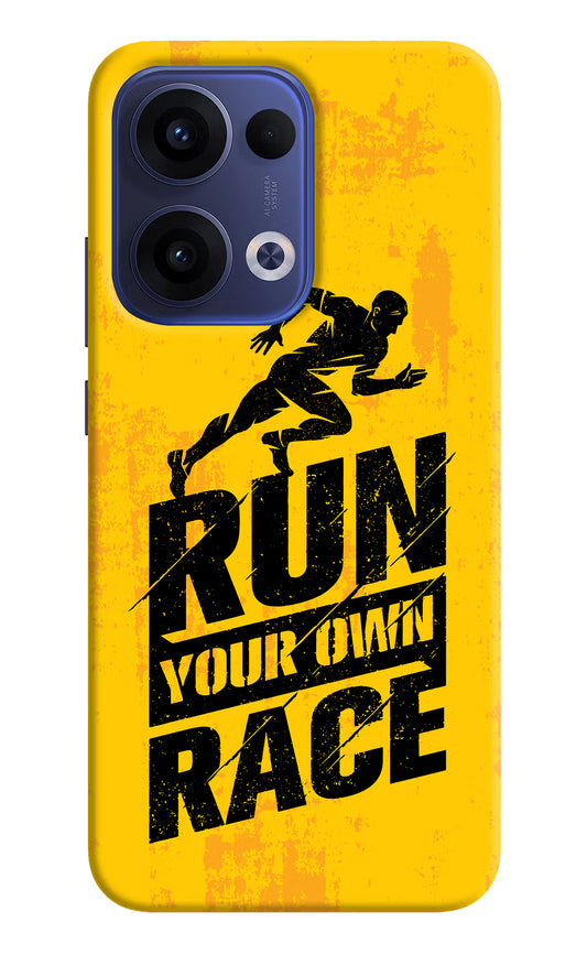Run Your Own Race Oppo Reno13 5G Hard Case Back Cover by Casekaro
