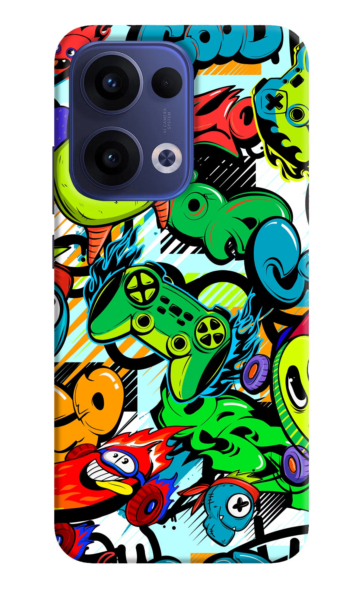 Game Doodle Oppo Reno13 5G Hard Case Back Cover by Casekaro