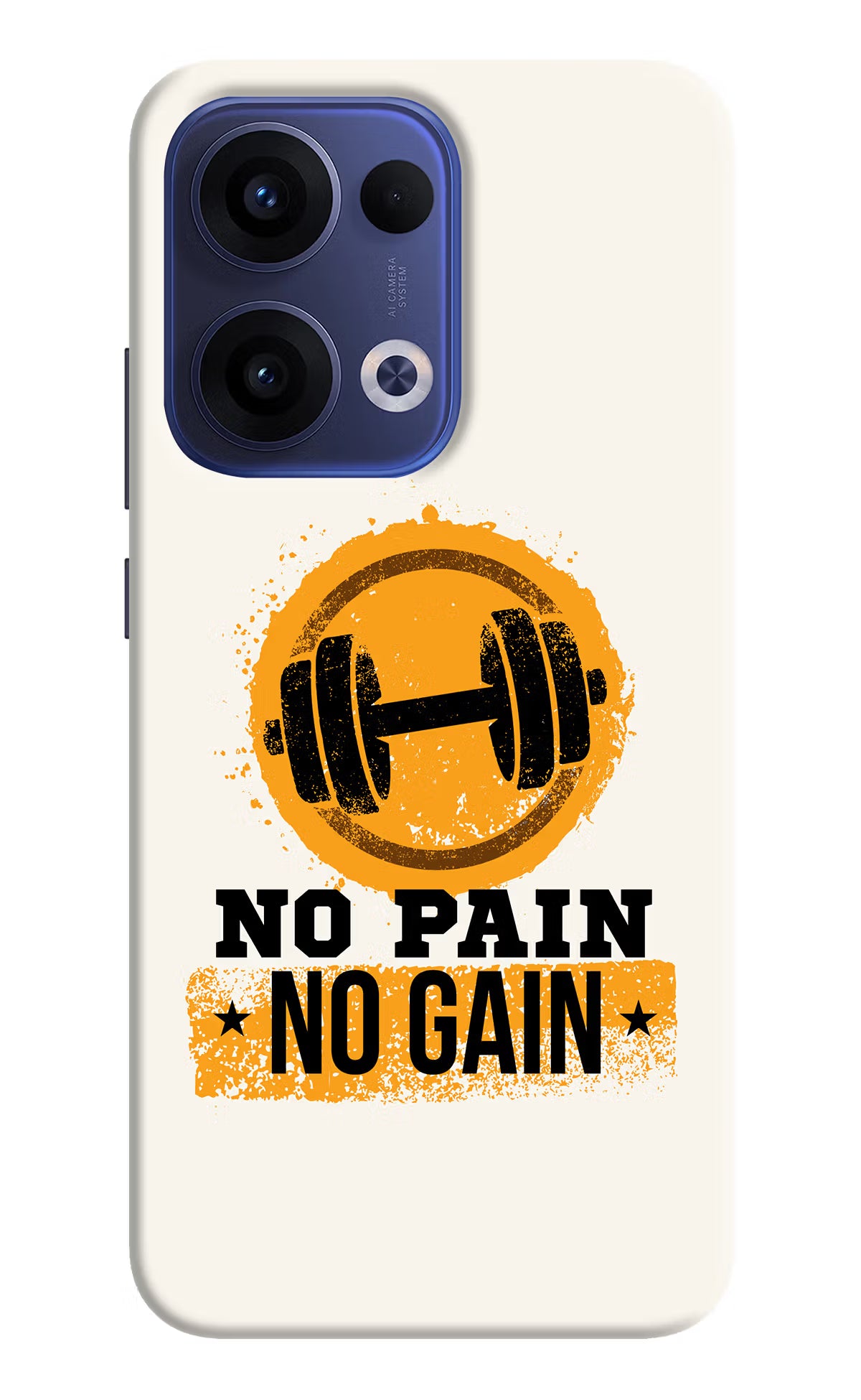 No Pain No Gain Oppo Reno13 5G Hard Case Back Cover by Casekaro
