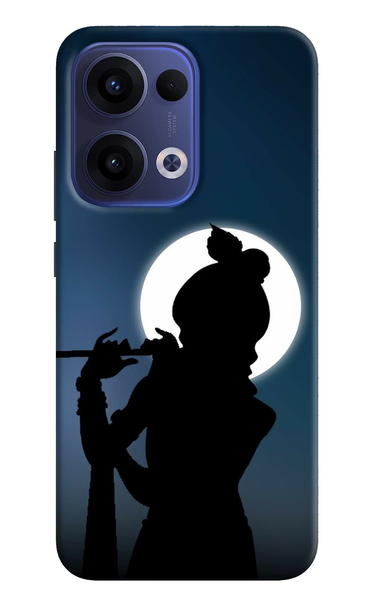 Shri Krishna Silhouette Oppo Reno13 5G Hard Case Back Cover by Casekaro