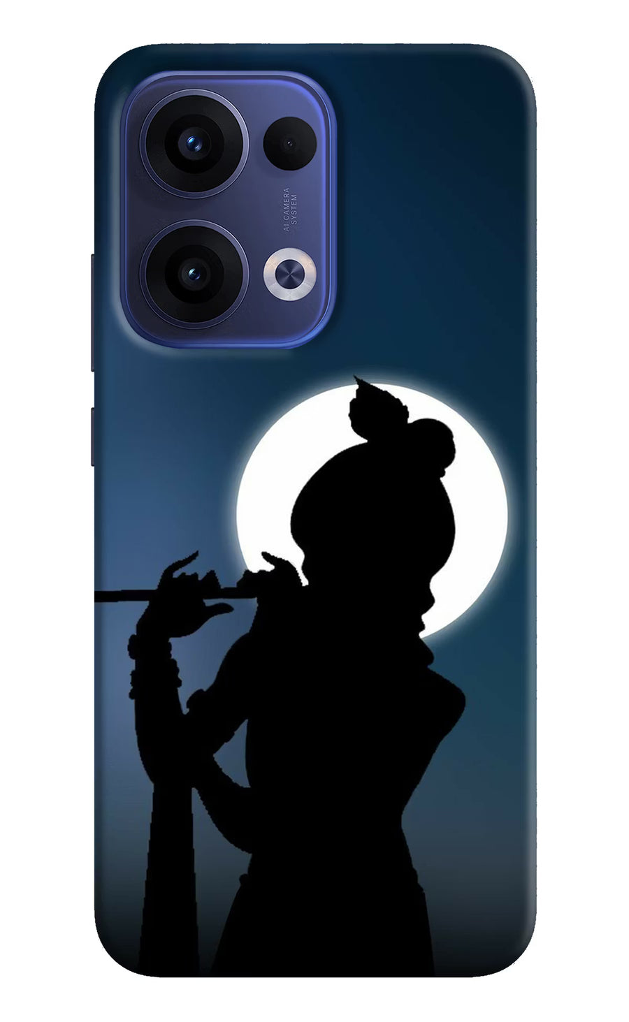 Shri Krishna Silhouette Oppo Reno13 5G Back Cover, Hard case