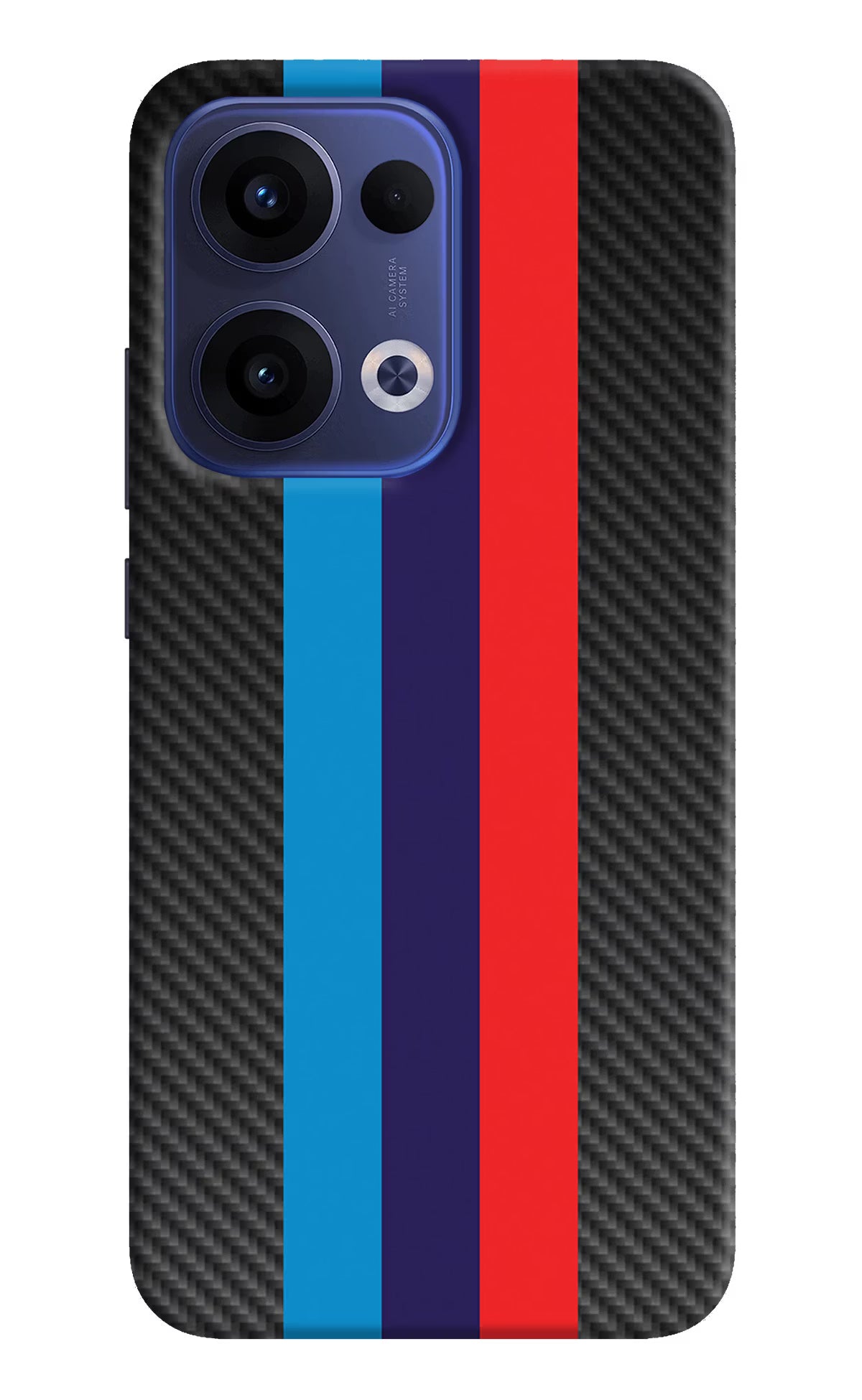 BMW Stripes Pattern Oppo Reno13 5G Hard Case Back Cover by Casekaro
