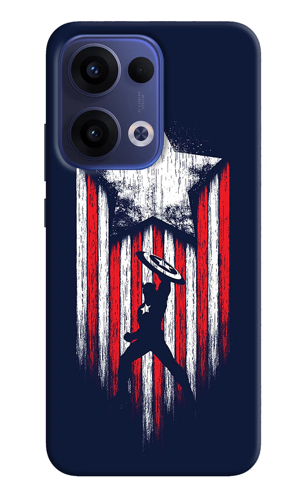 Captain America Marvel Art Oppo Reno13 5G Hard Case Back Cover by Casekaro