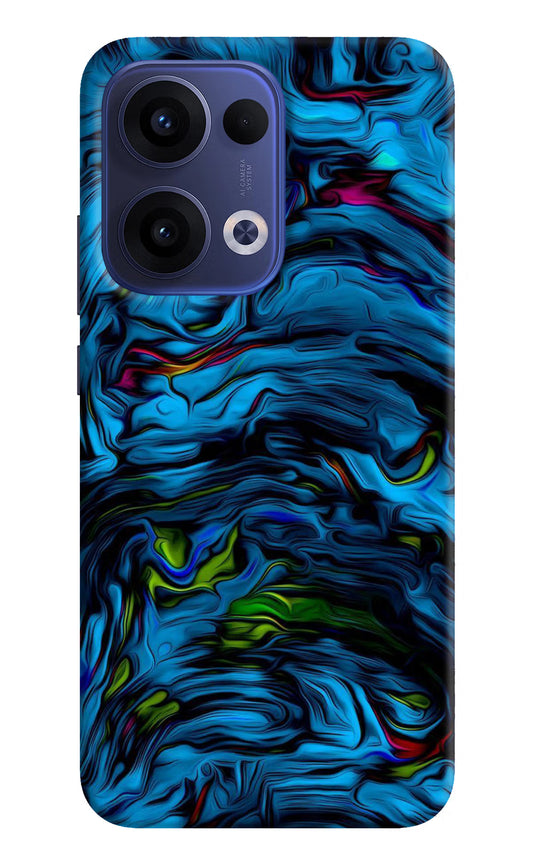 Dark Blue Abstract Oppo Reno13 5G Hard Case Back Cover by Casekaro