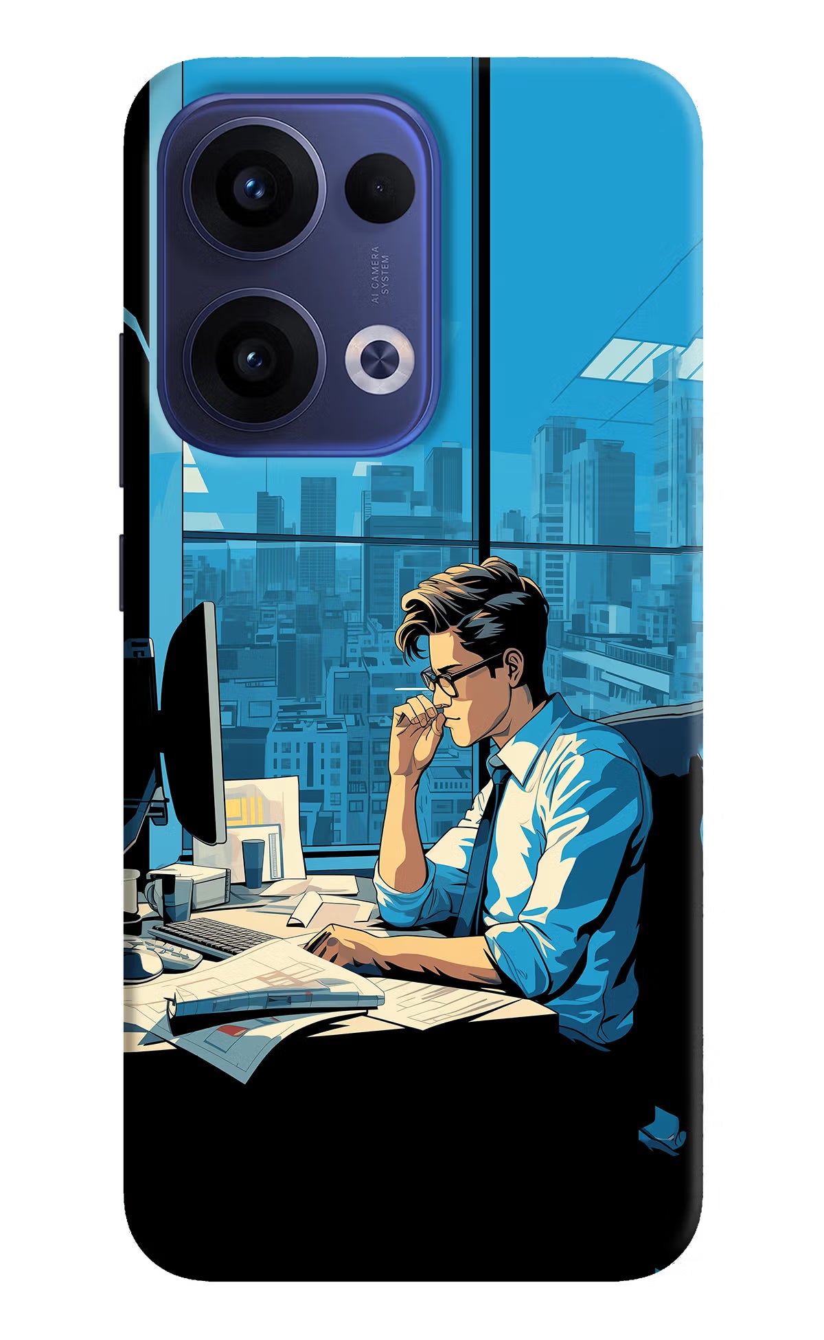 Focused Hustler (AI Generated) Oppo Reno13 5G Hard Case Back Cover by Casekaro