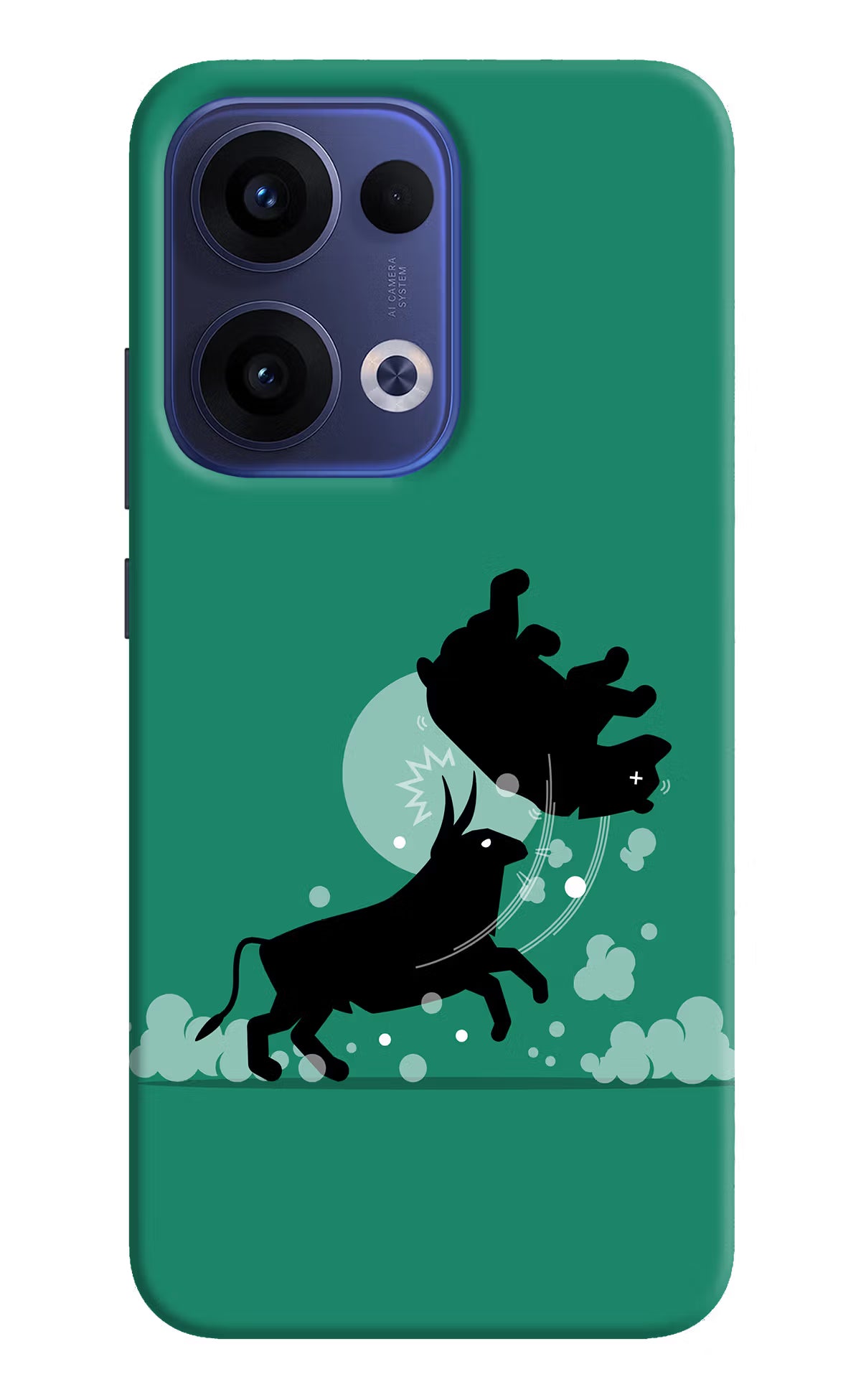 Bull Conqueror Oppo Reno13 5G Hard Case Back Cover by Casekaro