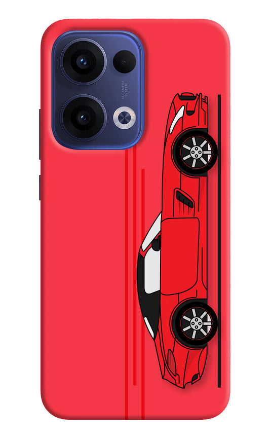 Red Velocity Oppo Reno13 5G Hard Case Back Cover by Casekaro