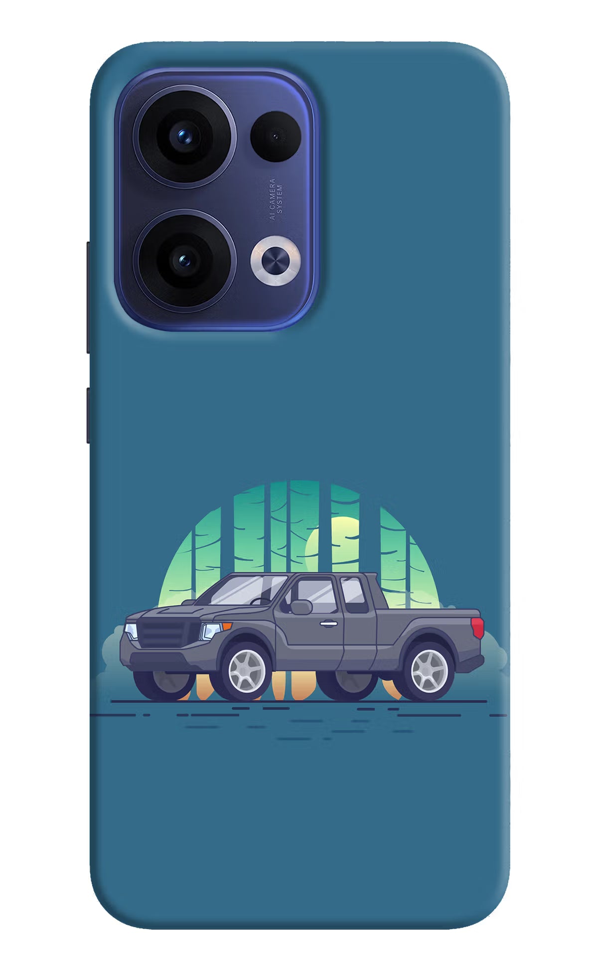 Retro Garage Vibe Oppo Reno13 5G Hard Case Back Cover by Casekaro