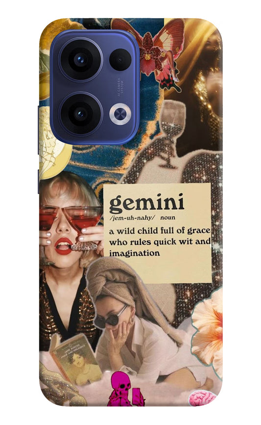 Gemini Zodiac Oppo Reno13 5G Hard Case Back Cover by Casekaro