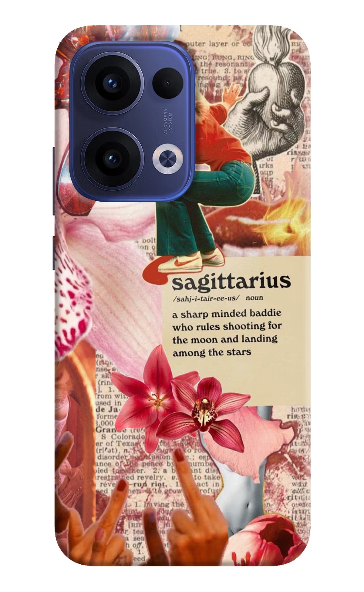 Sagittarius Zodiac Oppo Reno13 5G Hard Case Back Cover by Casekaro