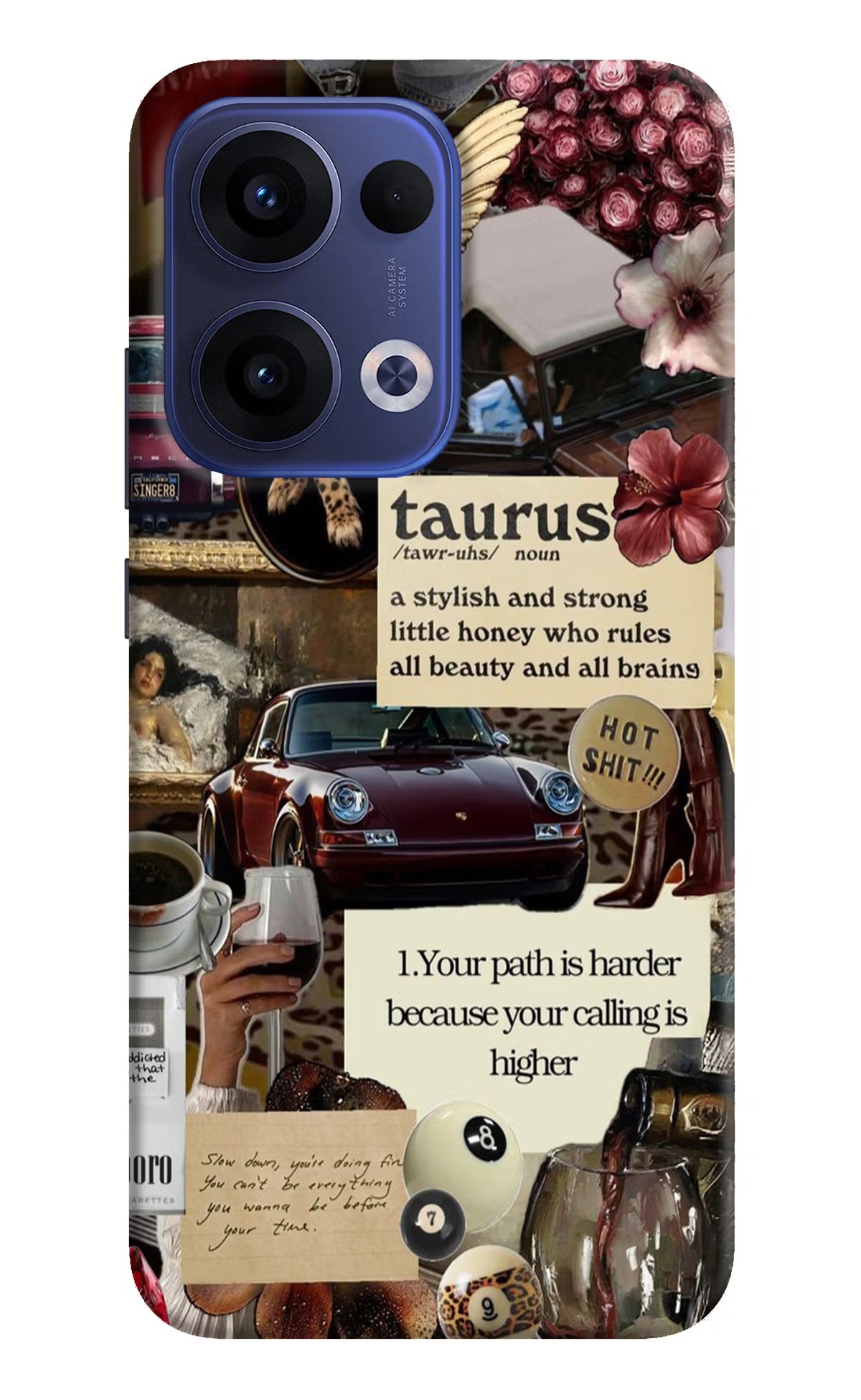 Taurus Zodiac Oppo Reno13 5G Hard Case Back Cover by Casekaro