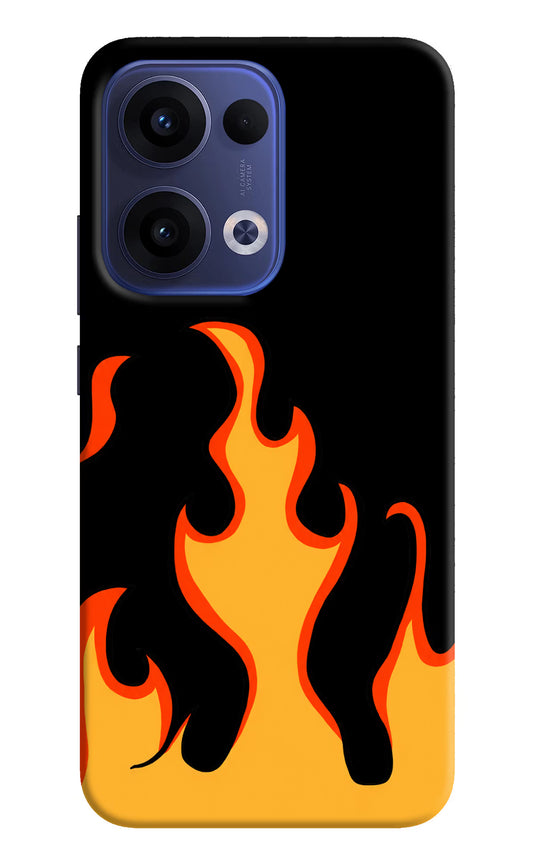 Fired Up – Black Oppo Reno13 5G Hard Case Back Cover by Casekaro