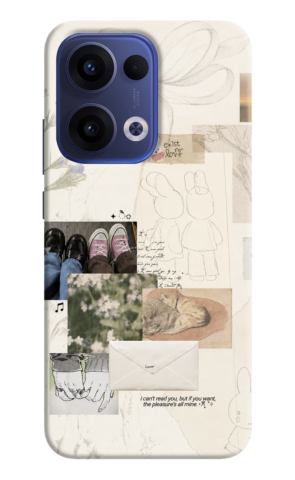 Soft Aesthetic Oppo Reno13 5G Back Cover