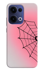 Pink Web Oppo Reno13 5G Hard Case Back Cover by Casekaro