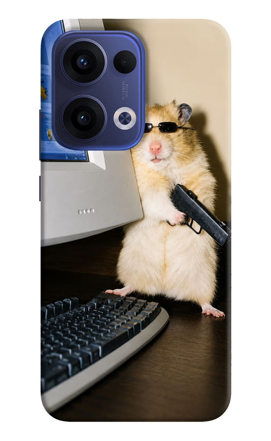 Hacker Hamster Oppo Reno13 5G Hard Case Back Cover by Casekaro