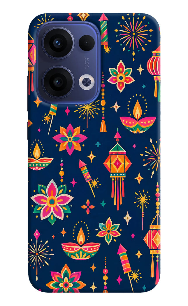 Festive Pop Oppo Reno13 5G Hard Case Back Cover by Casekaro