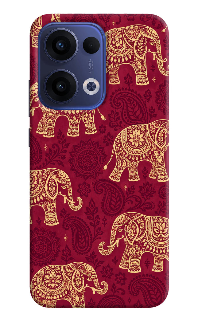 Maroon Elephant Oppo Reno13 5G Hard Case Back Cover by Casekaro
