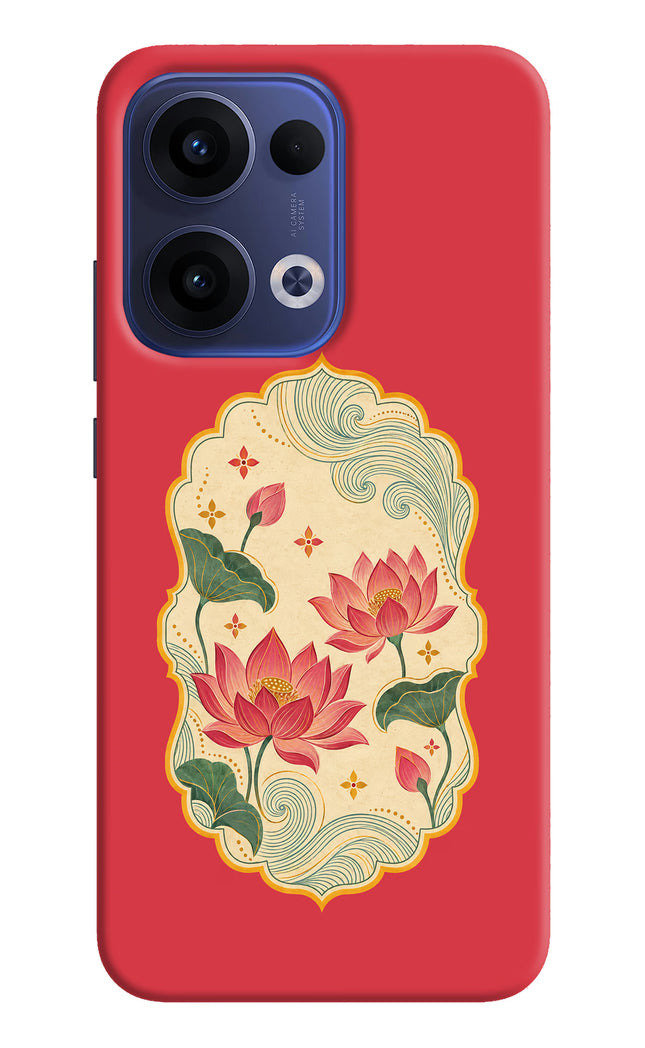 Pink Lotus Oppo Reno13 5G Hard Case Back Cover by Casekaro