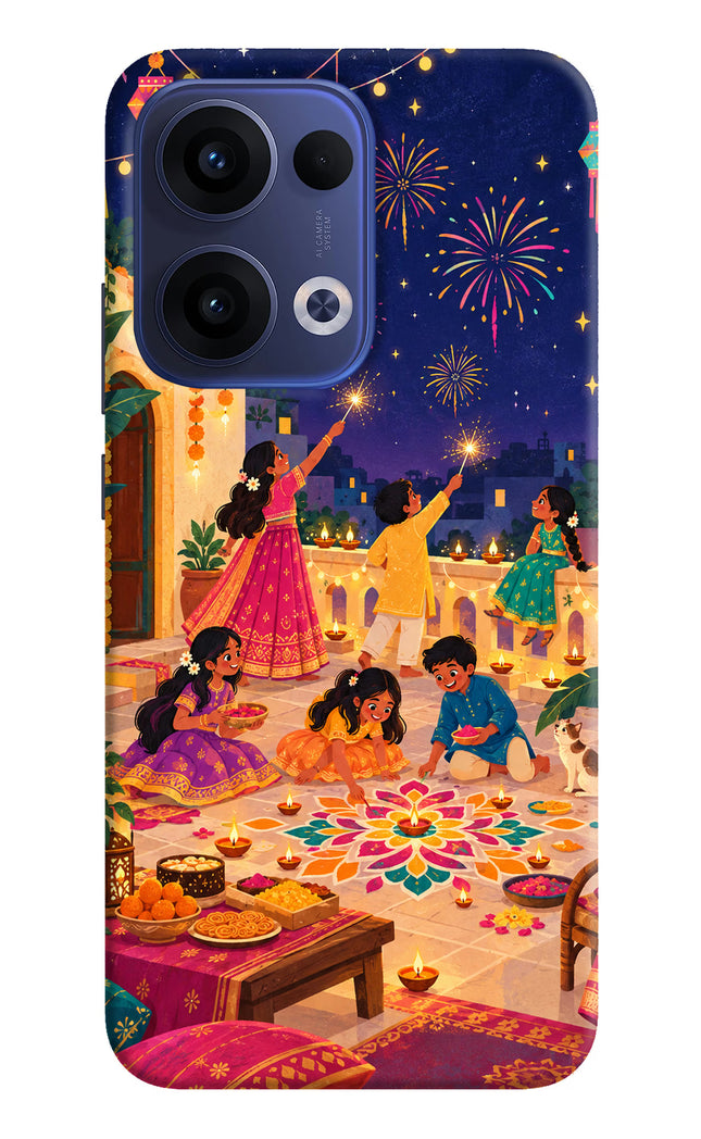 Diwali Night Oppo Reno13 5G Hard Case Back Cover by Casekaro