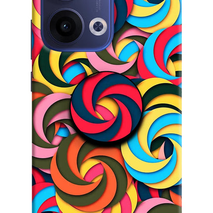 Spiral Pattern Oppo Reno13 5G Pop Case by Casekaro