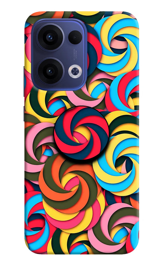 Spiral Pattern Oppo Reno13 5G Pop Case by Casekaro