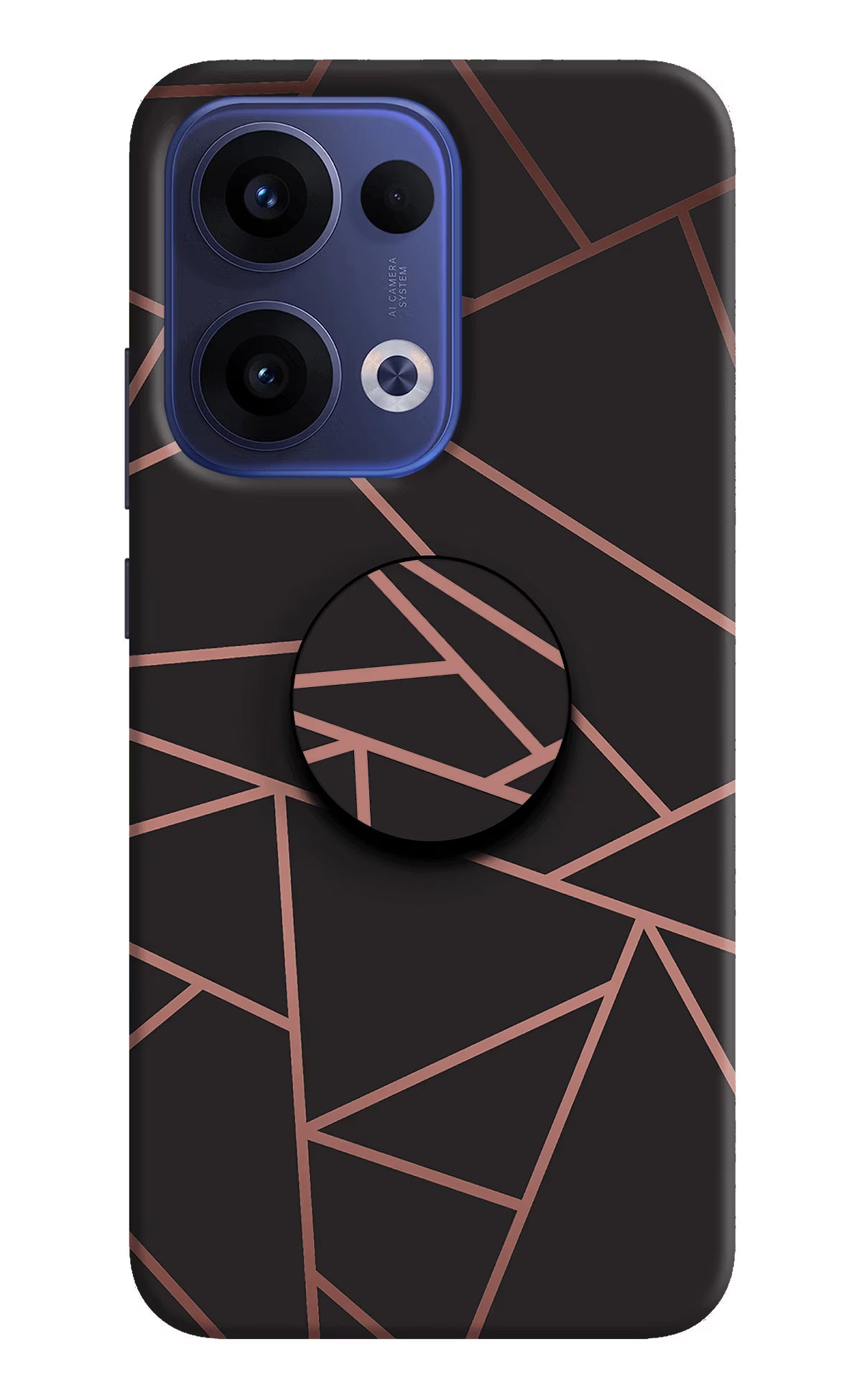 Geometric Pattern Oppo Reno13 5G Pop Case by Casekaro