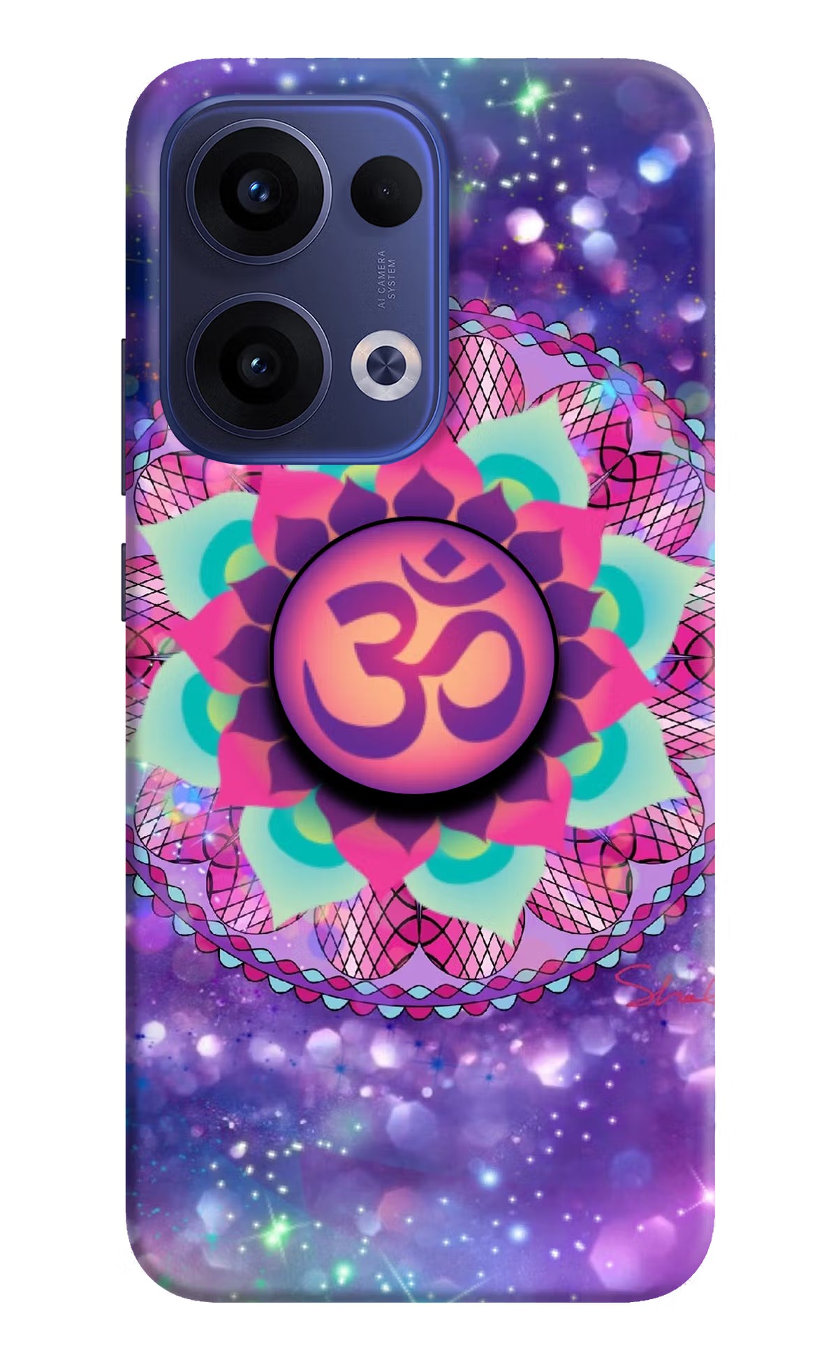 Om Purple Oppo Reno13 5G Pop Case by Casekaro