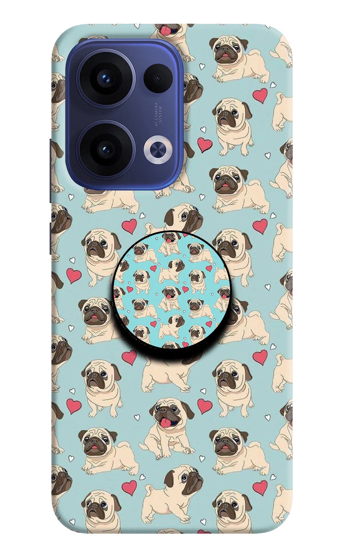 Pug Dog Oppo Reno13 5G Pop Case by Casekaro